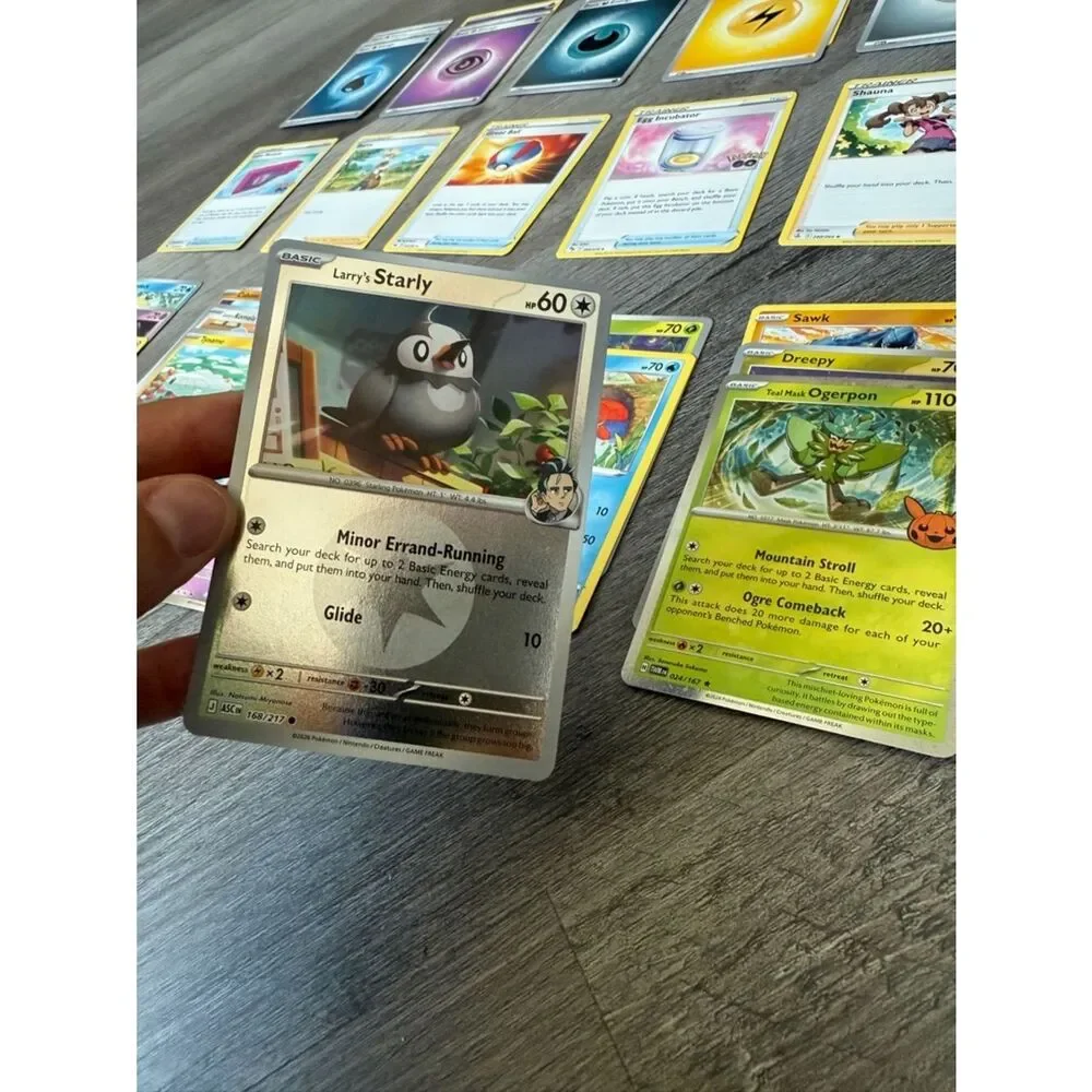 48 Pokémon Cards Assorted Basic Cards Trainers Energy Cards
